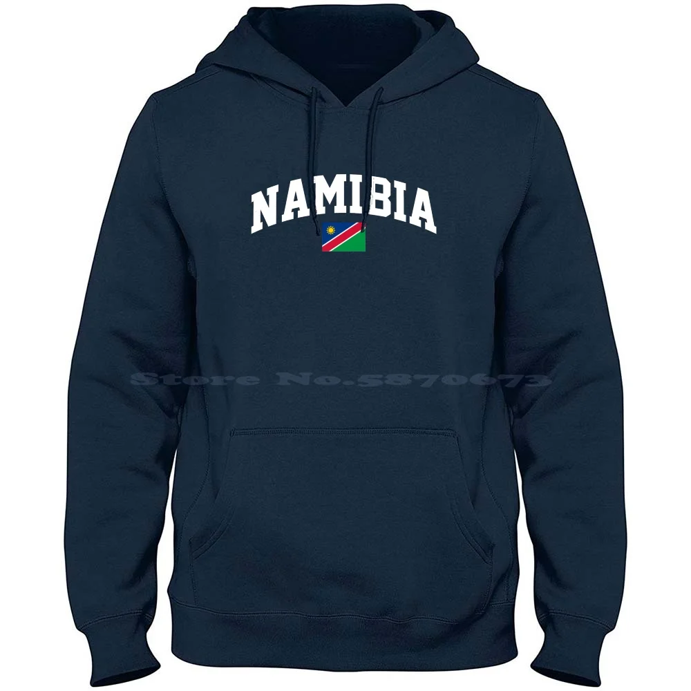 Namibia Namibian Flag 100% Cotton Hoodie T Shirt Country Flag Namibian Roots Pride Heritage Africa