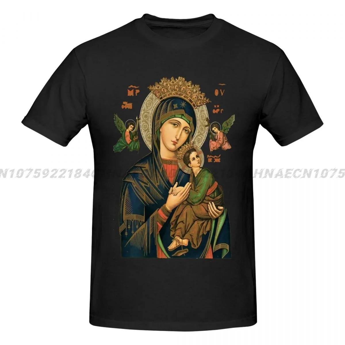 Virgin Mary 2024 Men's Printed T Shirt Oversized Funny For Men Women Tops Tees