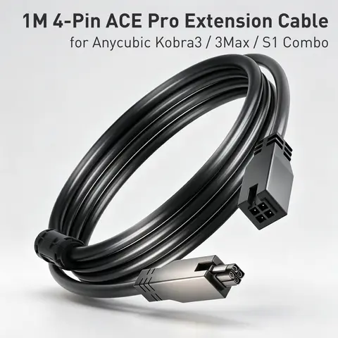 for Anycubic 1M 4-Pin ACE Pro Extension Cable for Anycubic Kobra3 / Kobra3 Max / Kobra S1 Combo 3D Printer Parts