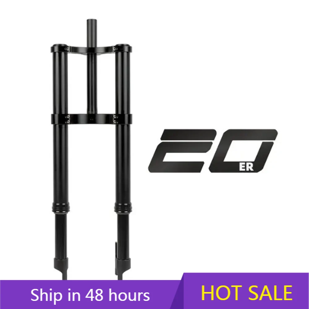 

POWER LEAP 20x4.0 20 Inch Fat Tire Electric E Snow Bike Bicycle Shock Inverted Spring Suspension Front Fork