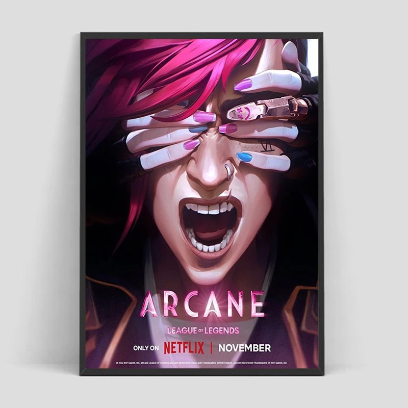 Arcane League of Legends Poster Room Decorations For Home Decoration Ornaments Posters on the Wall Art Prints Decorative Picture