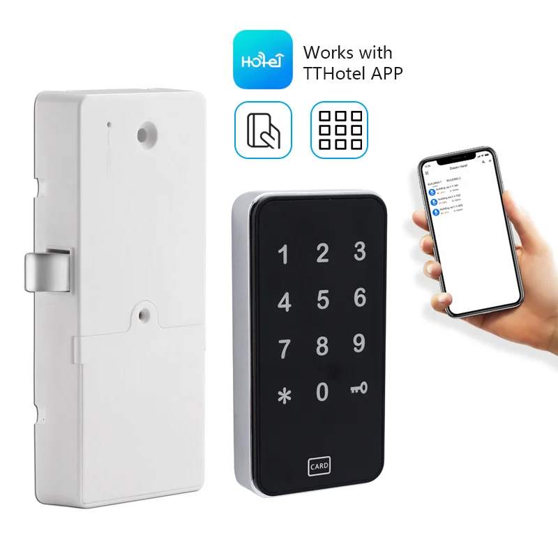 Digital smart lock door wifi TTlock App bluetooth lock for cabinets/ lockers/ drawers