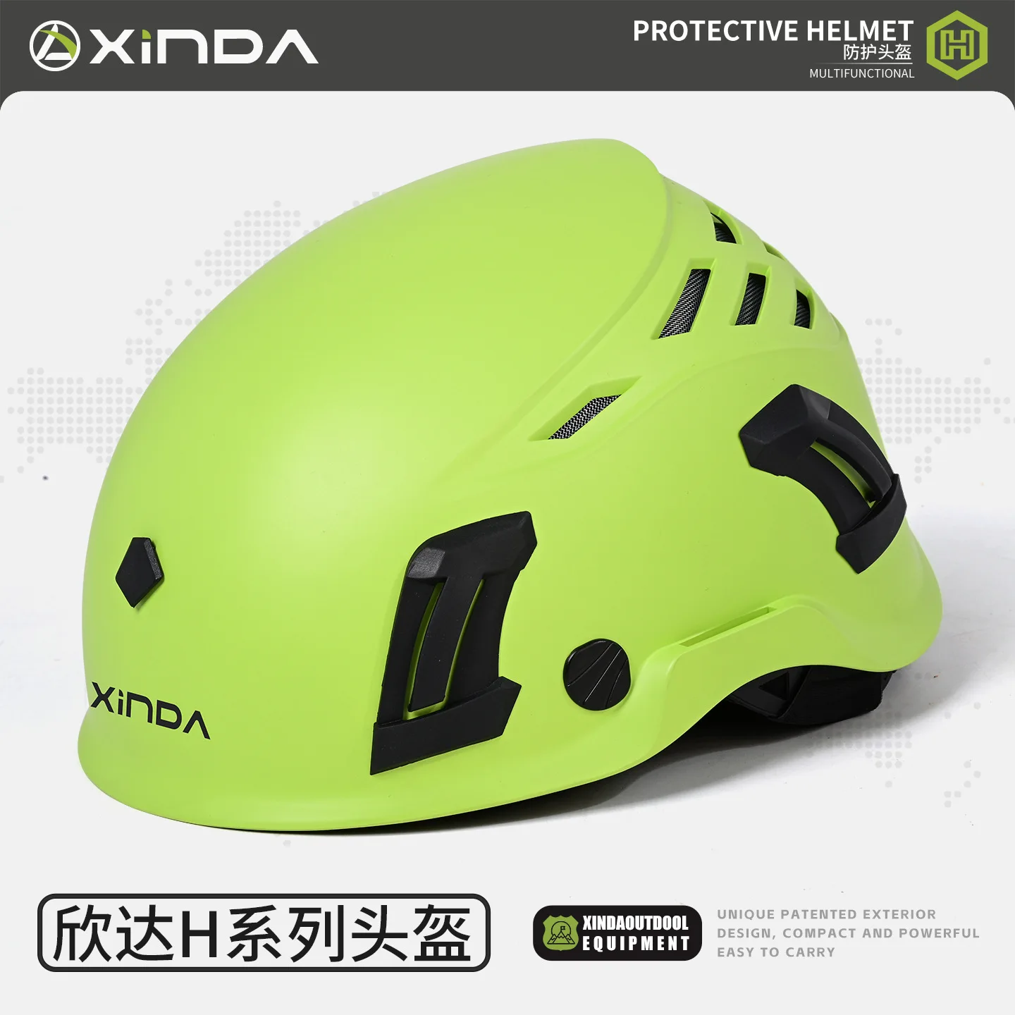 Lightweight Detachable Safety Helmet With Goggles, Outdoor Climbing And Cave Exploration Rescue Climbing Safety Helmet,P931