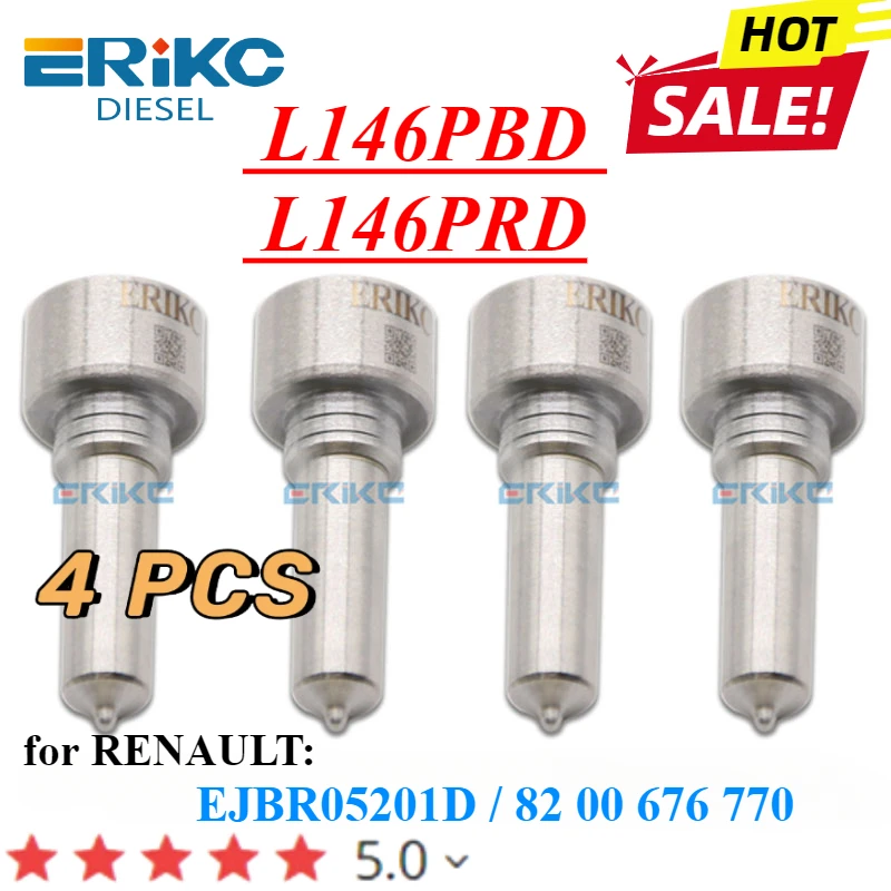 4PC L146 PBD Injector Nozzle L146PBD FOR RENAULT Modus 1.5L DELPHI EJBR05201D 8200676770