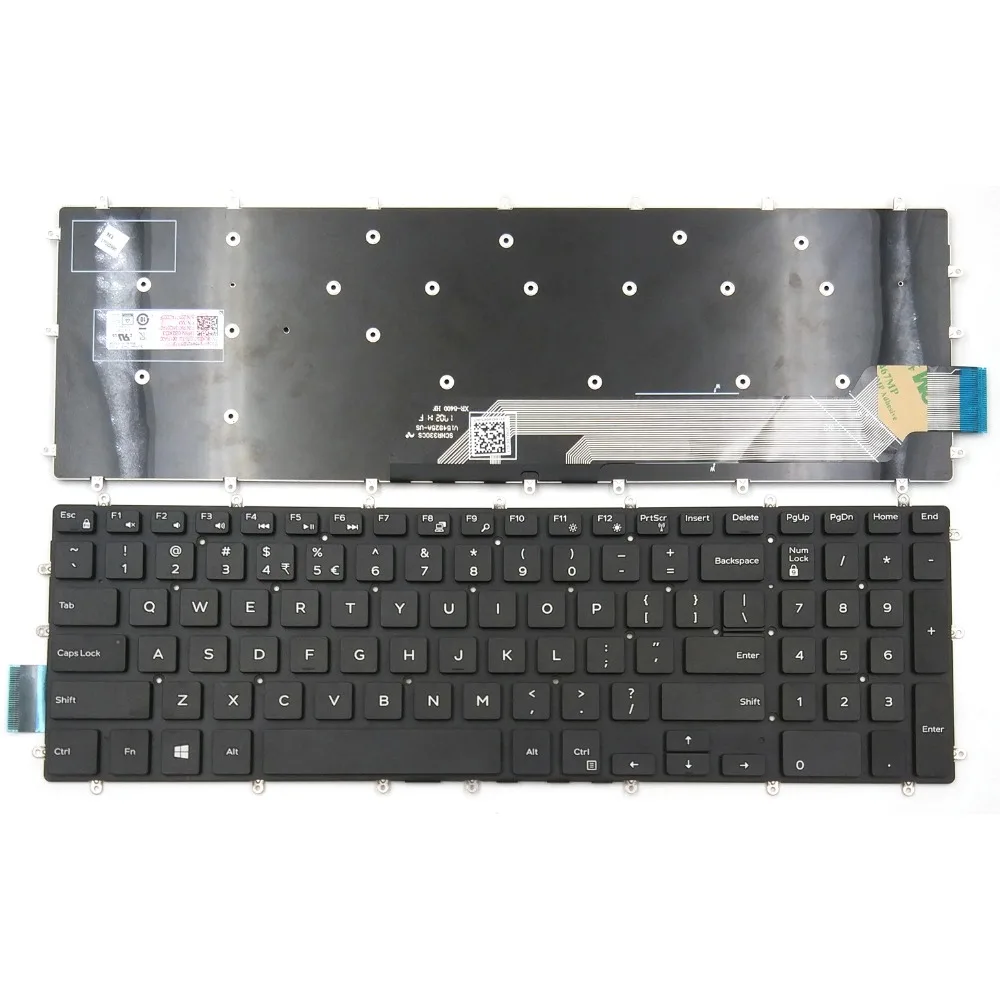 

New Laptop Keyboard for Dell Inspiron 5565 5567 5570 5575 7566 7567 5765 5767 5770 5775 Series US Without Backlit Without Frame