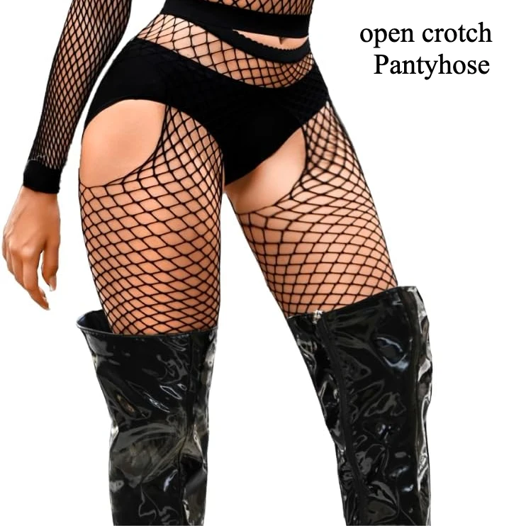 Open Crotch Pantyhose for Women Sexy Lingerie 2025 New Thigh High Tights Fishnet Transparent Stockings Women\'s Legging lenceria