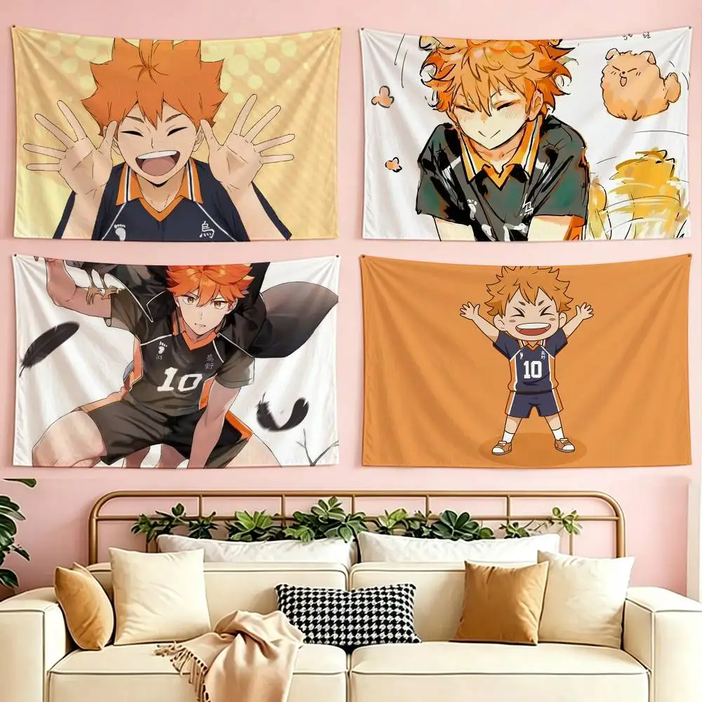 

Shoyo Hinata Cartoon flag Suitable For Party Club Outdoor Interior Wall Decoration Banner Fans Gift