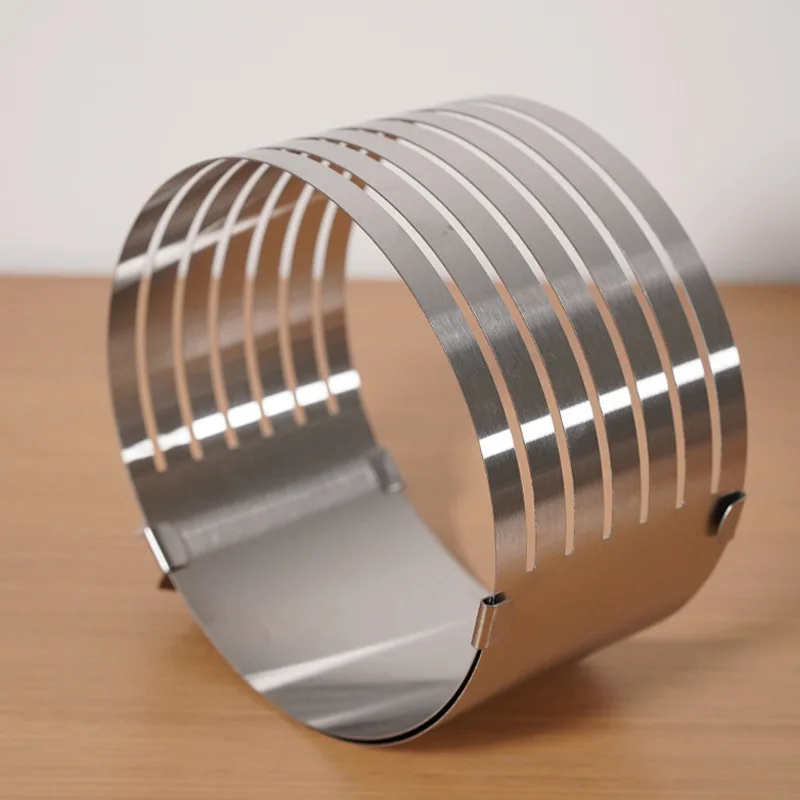 Layer Cake Stainless Steel  Adjustable Slicer Set Multilayer Circular Molding Plating Forming Round Cake Rings Family wedding