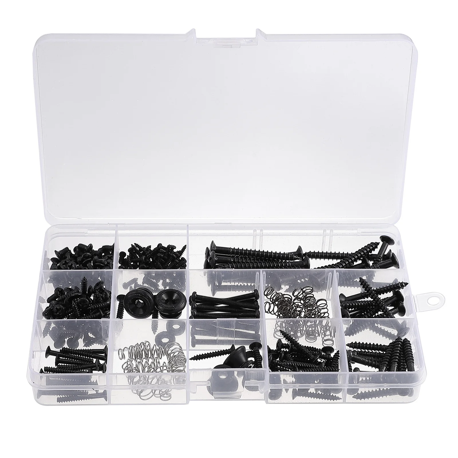 

1Set Guitar Mounting Screw Kit Complete Repair Tool Guitar Strap Button Pickup Ring Bridge Springs Accessories