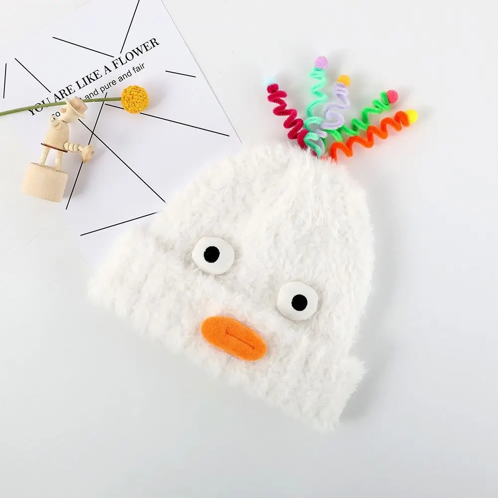 

Kawaii Cute Funny Beanies Warm Windproof Cartoon Big Eyes Hat Large Head Circumference Y2k Winter Outdoor Cap Winter