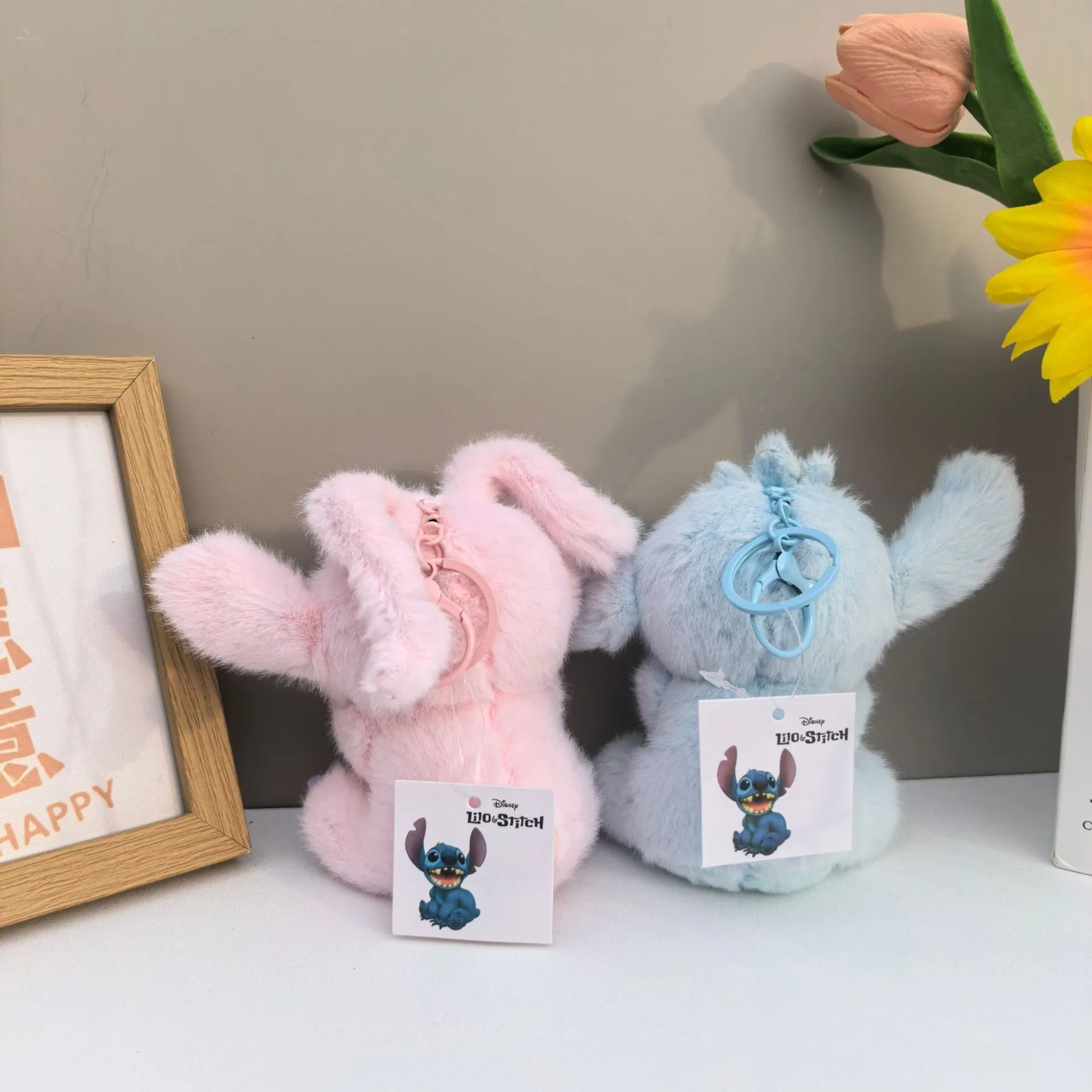 لطيف غرزة الملاك ألعاب من نسيج مخملي مفتاح سلسلة دمية دمية زوجين دمية غرزة ظهره قلادة هدية صغيرة