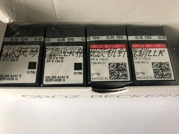 100 قطعة 10 حقيبة Pfx134d 134d ماكينة خياطة الإبر الألمانية جروز بيكرت الجلود مجرفة قوة سكين إبرة 134KKD PF * 134D