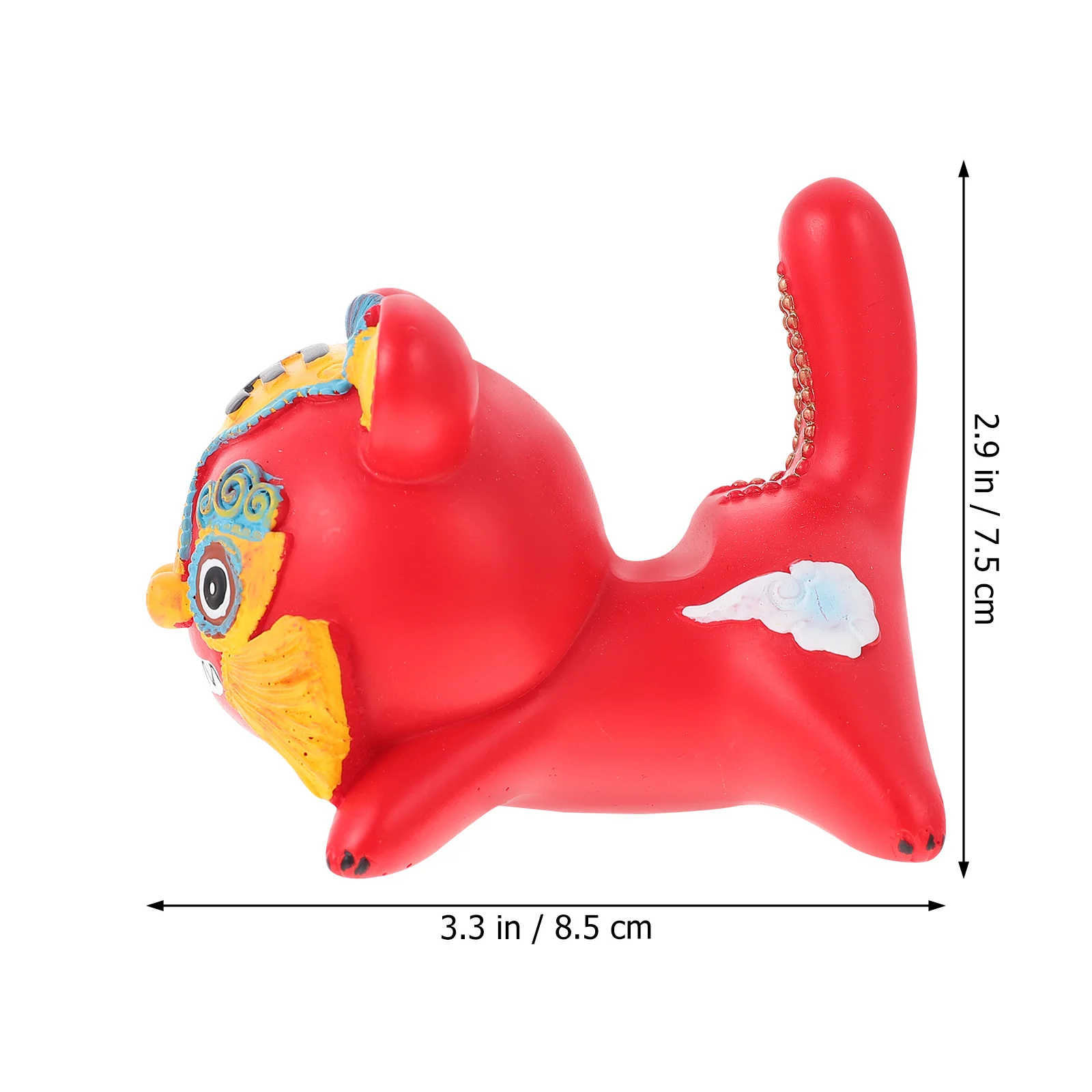 

1Pcs Tiger Mascot Ornament High Quality Resin Table Decor Compact Small Tiger Statue New Year Gift Desktop Decor