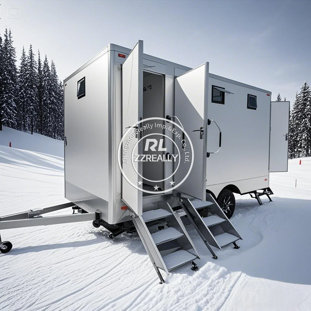 Rimorchio per WC Rimorchio per WC mobile VIP Rimorchio per WC portatile di lusso Toilette portatile grande per eventi Matrimonio