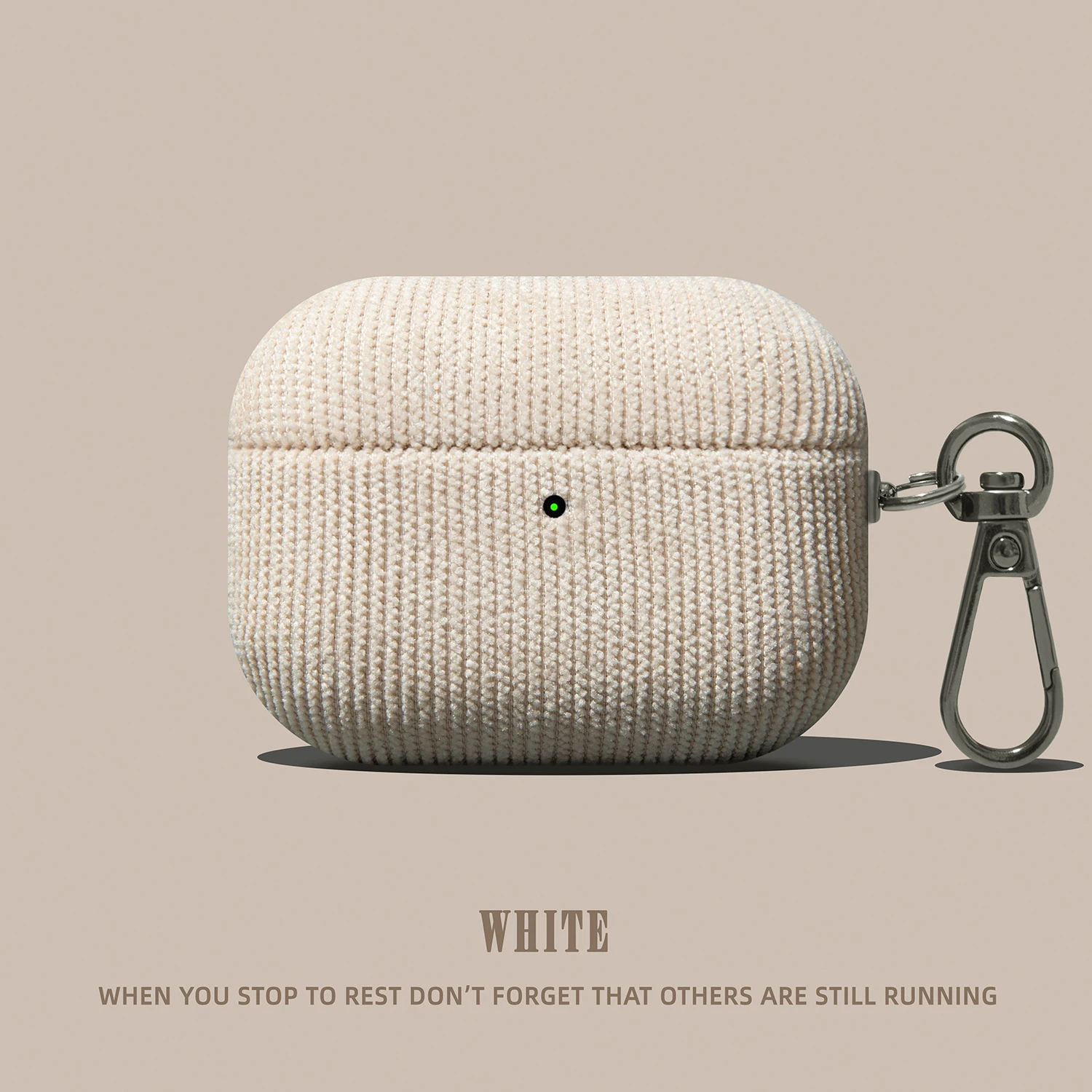 Matte Cord-Stoff-Haken-Kopfhörerhülle für Apple Airpods 1, 2, 3, 4, Pro 3, 2, kabellose Bluetooth-Kopfhörer, kratzfeste Abdeckung 
