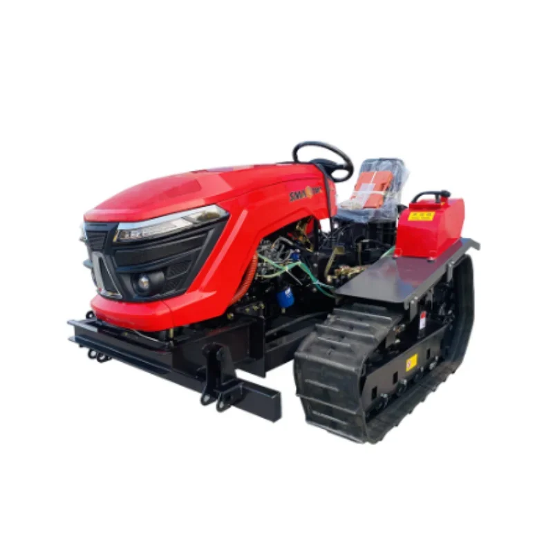 Mini Tractor 35HP New Designed Compact Crawler  with Rotary Tiller