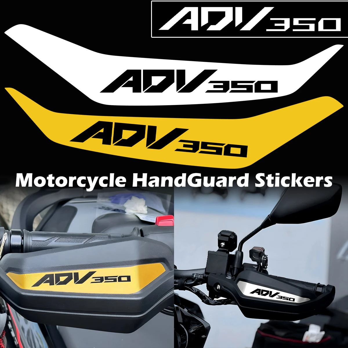 ADV350 ADV 350 HandGuard Decals, Waterproof Reflective Stickers Moto Scooter Accessories