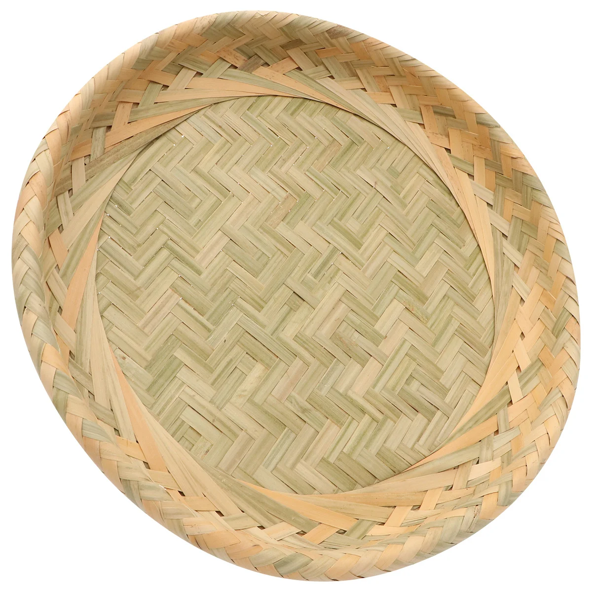 

Bamboo Storage Box Kitchen Accessory Woven Fruit Plate Crafts Home Decor Hand Made Basket Wooden Food Serving Solution