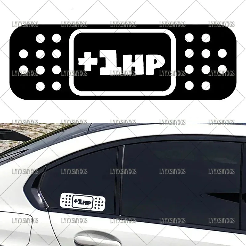 

Self-Adhesive Custom Cartoon +1HP Car Stickers Waterproof Sunscreen Vinyl Decal PVC wholesale Car Accessories