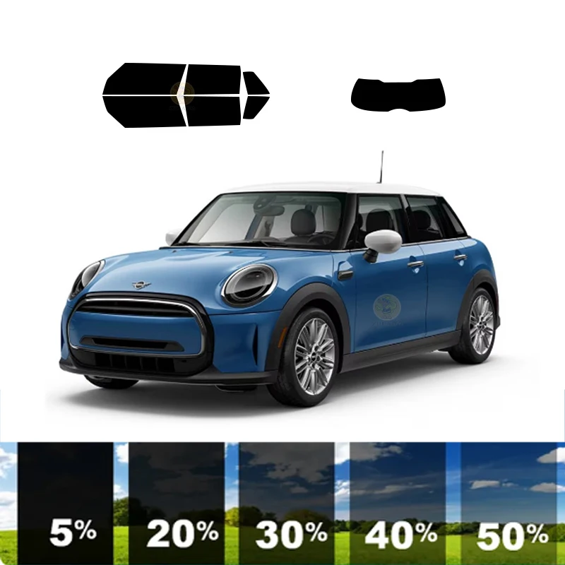 precut Removable Window Tint Film For Car 100% UVR 5%-70%VLT Heat Insulation Carbon ﻿For MINI HARDTOP 4 DR 2018-2021