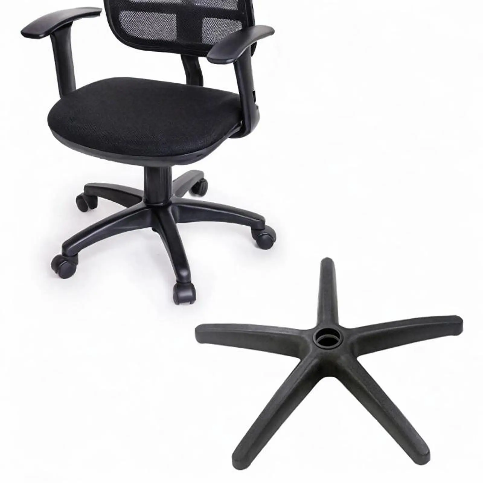 Office Chair Base Chair, Reinforced Leg, Black Universal Replacement, Accessories Chair Base for Office Chair,