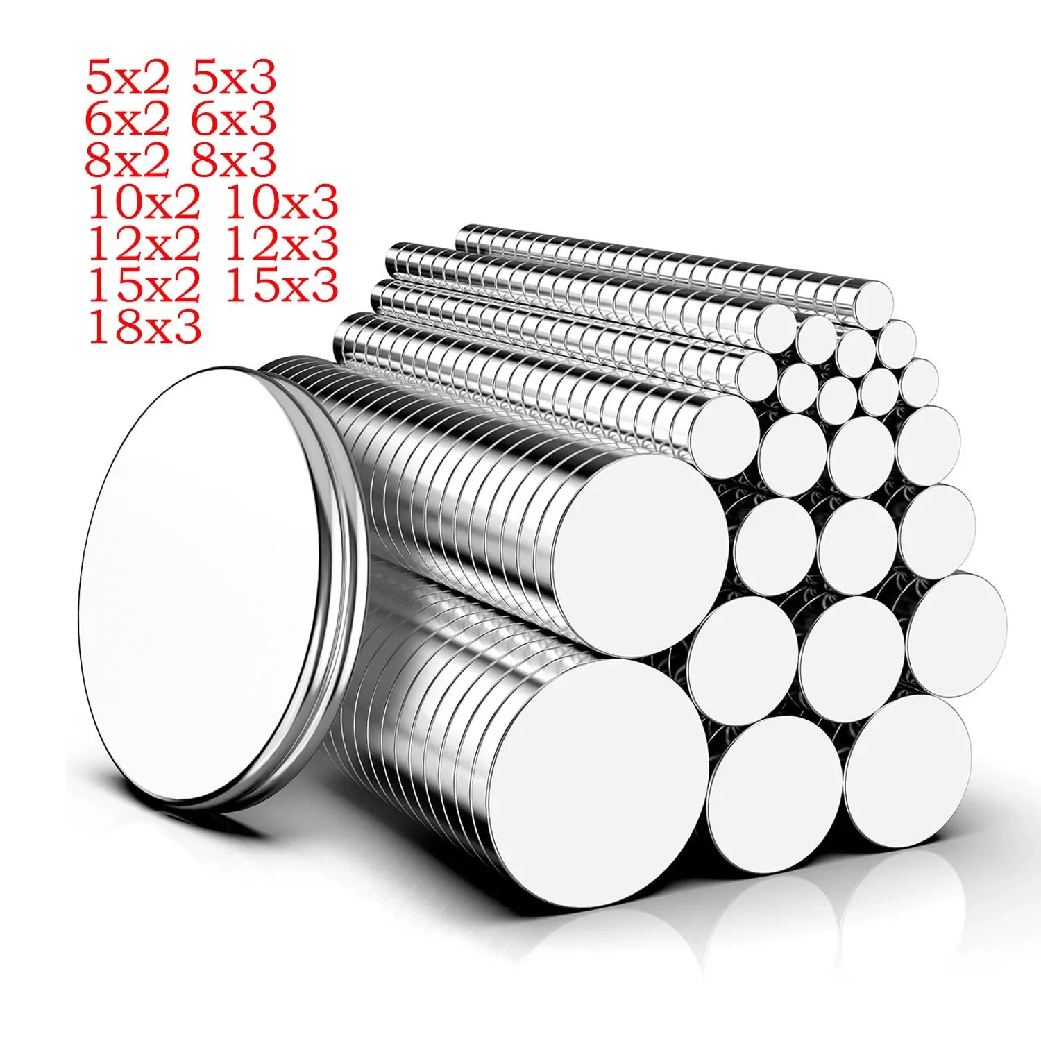 10-50Pc Super Strong Neodymium Magnet Round Magnetic Fridge NdFeB Magnets Neodymium Powerful Disc imanes Strong Magnetic Magnets