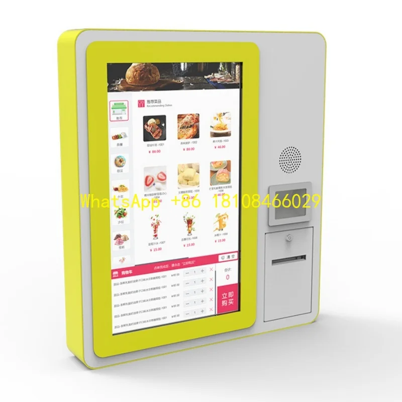 

All-in-one Intelligent Scanning Code Payment LCD Touch Screen Catering Ordering Kiosk Self-service Ordering Intelligent Cashier