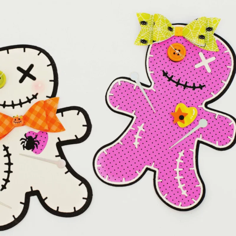 Voodoo Doll Mini Album Metal Cutting Dies for DIY Scrapbooking, Album Paper Cards, Decorative Crafts, Embossing Die Cuts, 2024