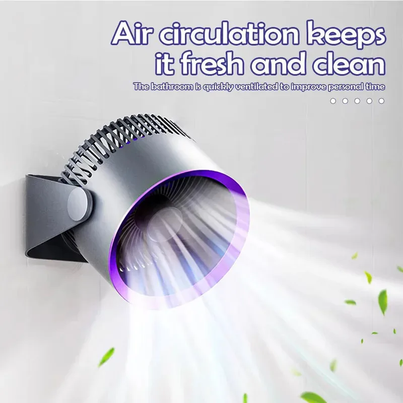 

Cordless Kitchen Wall Mount Electric Fan,Recharge 4000mAh USB Home Desktop Air Cooler Air Conditioner, Toilet Air Circulator Fan