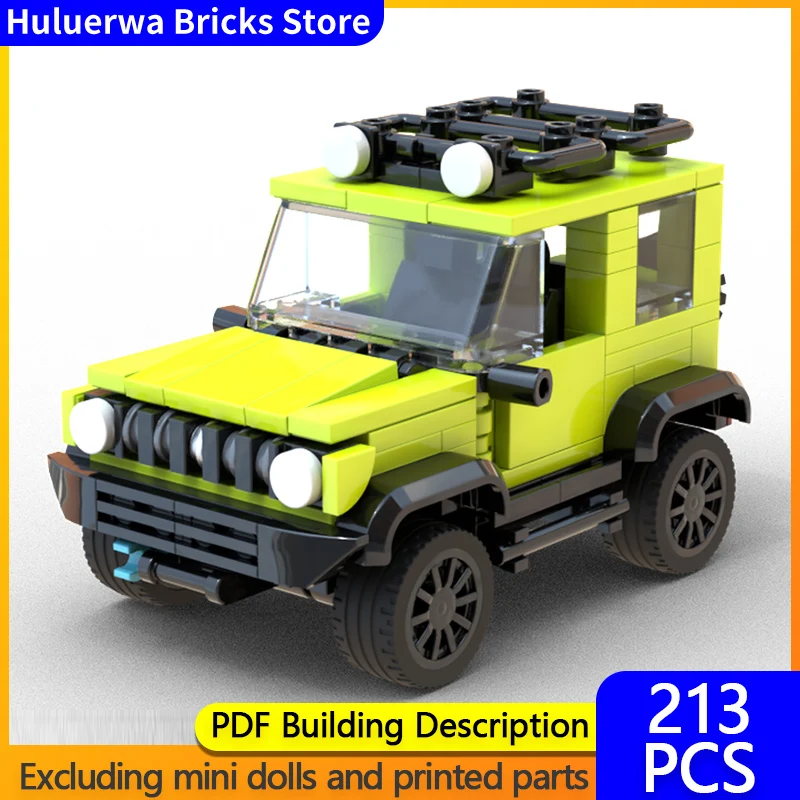 

Модель скоростного гоночного автомобиля MOC, строительные кирпичи Jimny Light, внедорожник, модульная технология, детские праздничные подарки, сборные игрушки