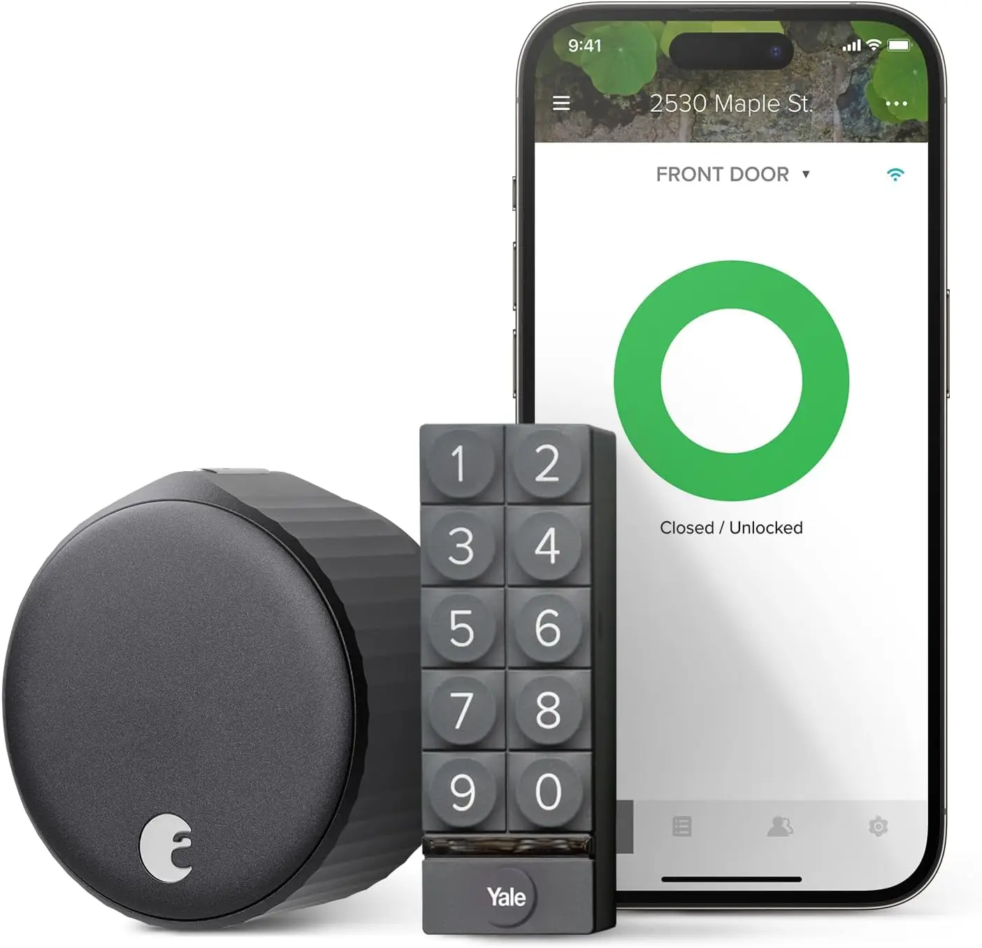 

Smart Lock and Smart Keypad, Keyless Door Lock for Front Entry Door, Great for Guests and Vacation Rentals, AUG-SL05-KY1-G05