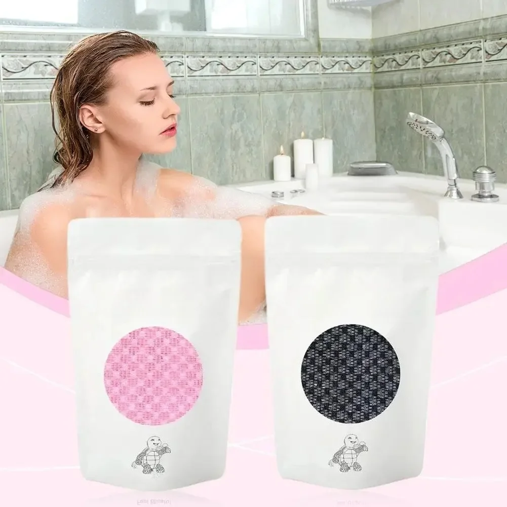 Rückenschrubbhandtuch, doppelseitig, strapazierfähig, Peeling-Körperhandtuch, Rückengurt, Unisex, Detox-Schlamm-Rückenschrubb, verlängertes Badetuch – Detail 4