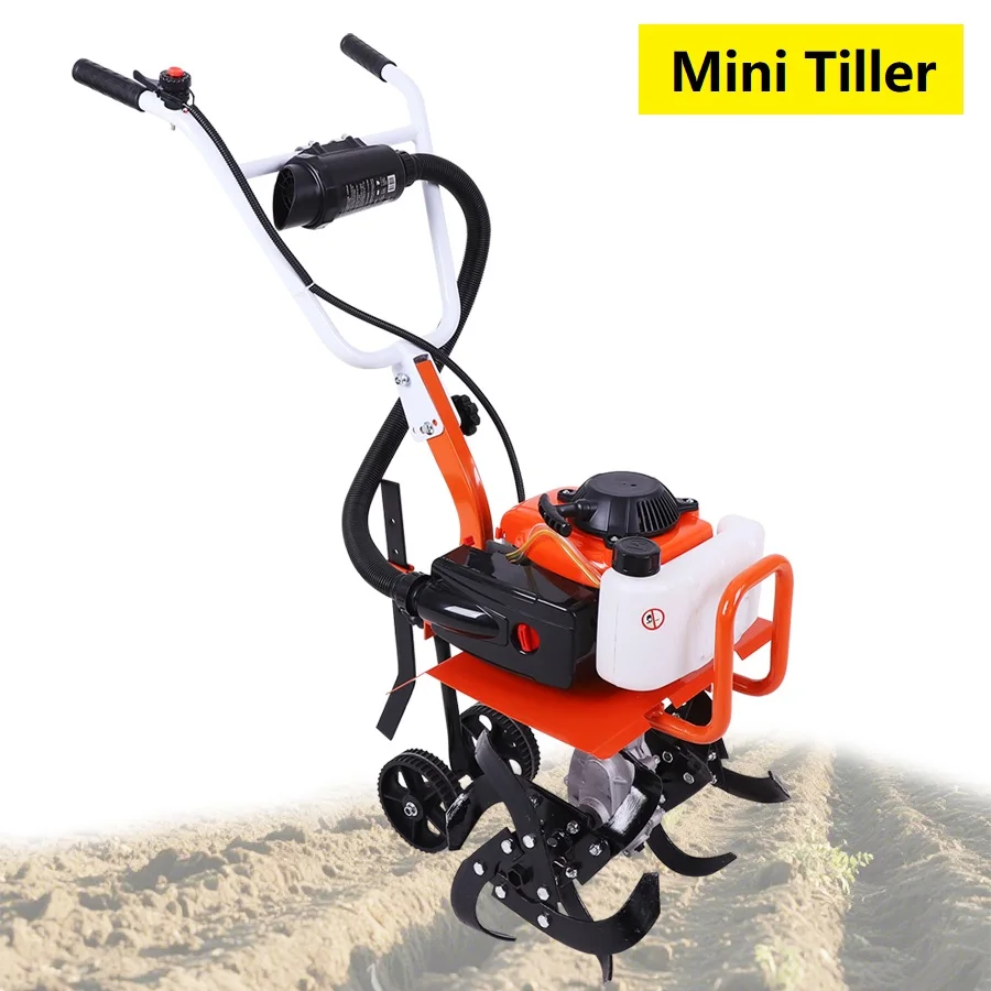 Tungfull 2 Stroke/4 StrokeCultivator Gas Cultivator Mini Tiller Multi-function Rotary Tiller Machinery Agricultural Garden Tools