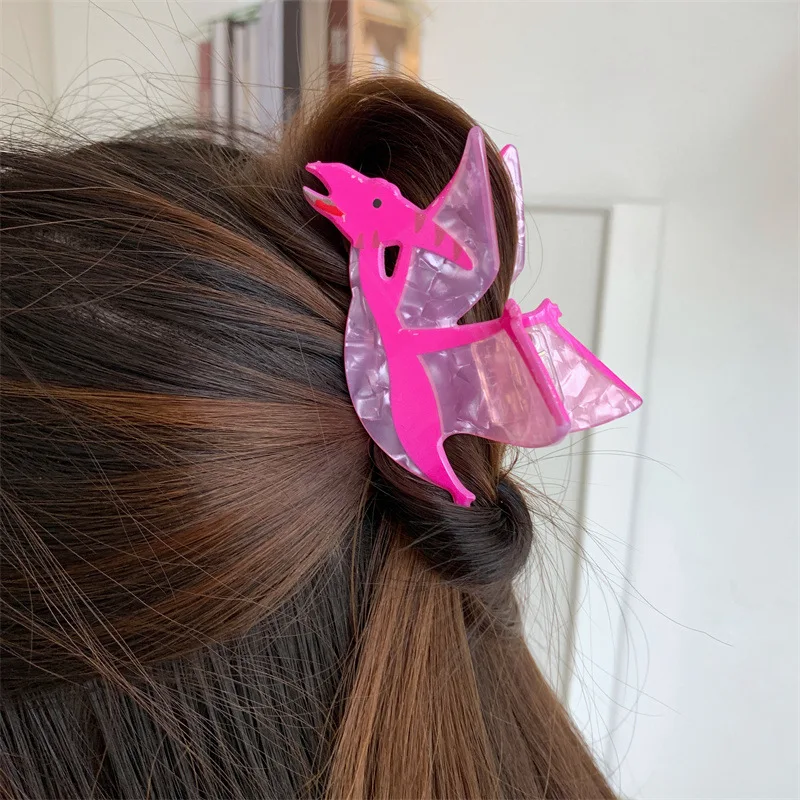 

Fashion Acrylic Dinosaur Hair Claws Women Cartoon Funny Sweet Hairpins Chameleon Crab Hair Clips for Girls Hair Accessories