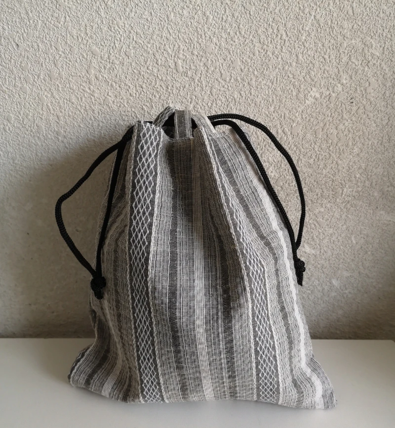 Cotton Canvas Storage Bag Kimono Accessories Men's Bundle Pocket Coin Bag Handbag Letter Xuan Bag