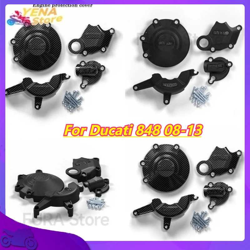 

2025 Motorcycle Engine Protector Cover for Ducati 848 08-13 Engine Case Cover Modification Part