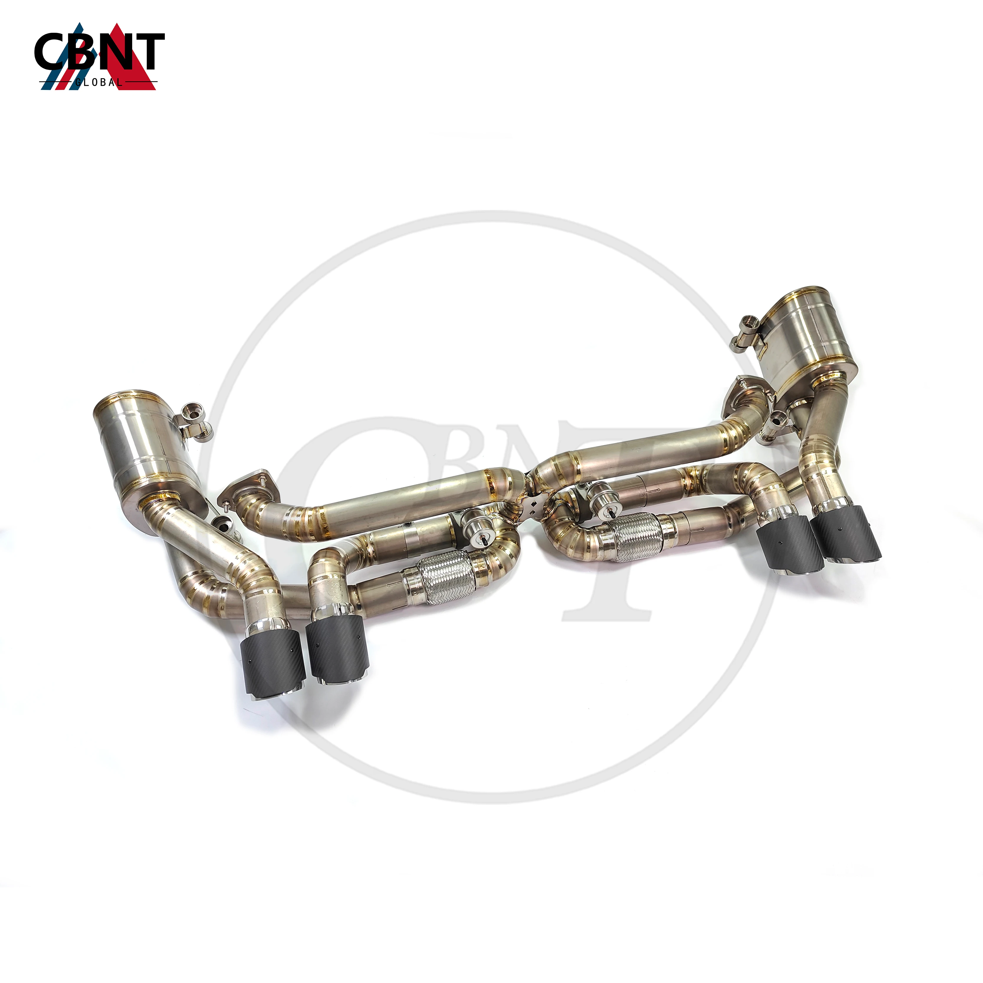 

CBNT for Porsche 911 991.1 Exhaust-pipe Axle-back Muffler with Valve Titanium Alloy Tuning Valvetronic Catback Exhaust System