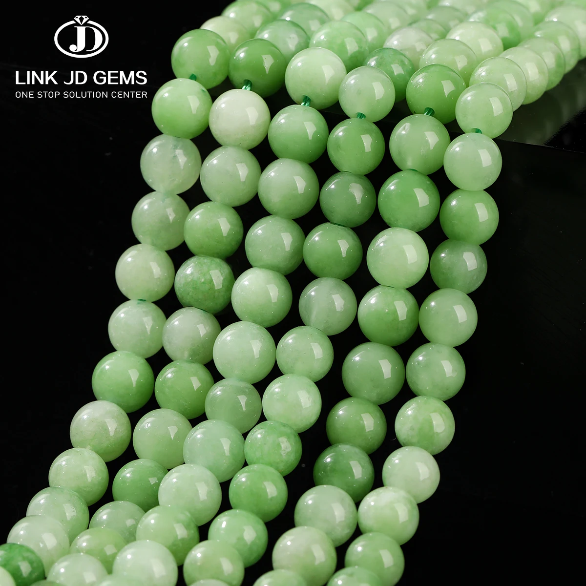 

Natural Stone Apple Green Chalcedony Bead Round Loose Spacer Bead for Jewelry Making DIY Necklace Bracelet Accessory 6 8 10MM