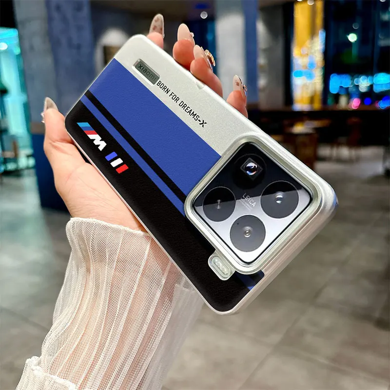 حافظة هاتف لهاتف Xiaomi 14 14 Pro 15 15 Pro مطلية بكاميرا ملونة ومضادة للسقوط ومضادة لبصمات الأصابع