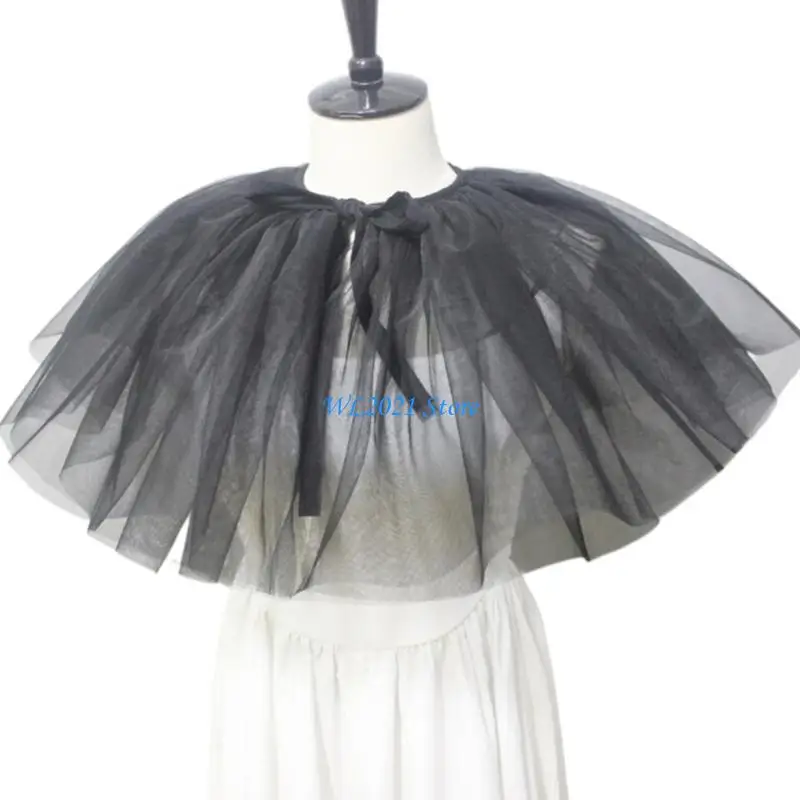 G5GC Tulle Ruff Twlar Courtstyle CountStyle for Women Cosplay Acture Actureing Neckpiece