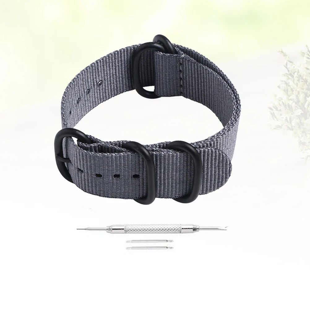 

4 Pcs Nylon Strap Easy to Clean Watch Band Woven Affordable Bands 20mm Adjustable Rings