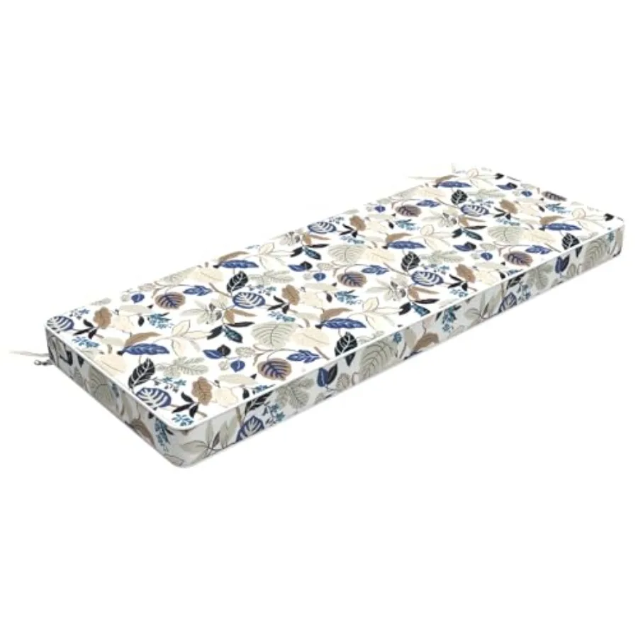 

Bench Cushion with Ties 48x18 Inch Water-Repellent Patio Furniture Cushion 3 Thick Foam Pad for Outdoor Indoor Window Seat Porc