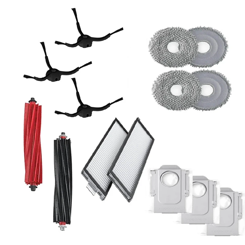 For Qrevo / Qrevo Slim Robot Vacuum Cleaner Accessories Main Brush Side Brush Mop Cloth Hepa Filter Dust Bag-A27R