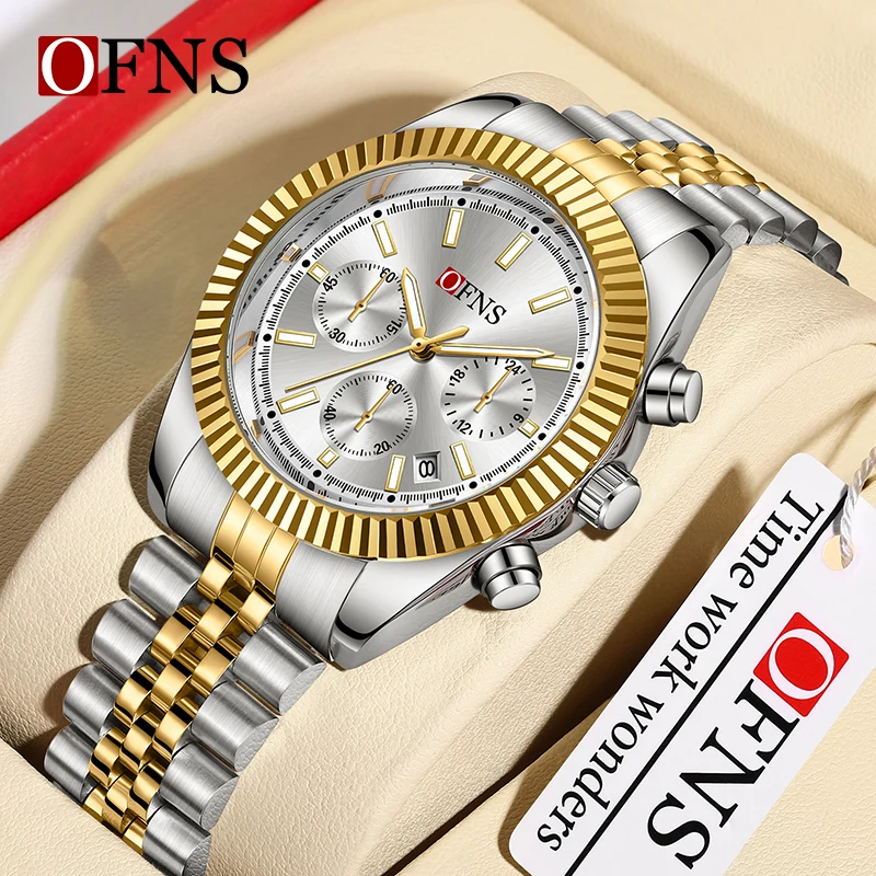 Men's Watches Top Brand Luxury Quartz Wristwatch Waterproof Luminous Calendar Chronograph Watch for Men Date Clock Reloj Hombre