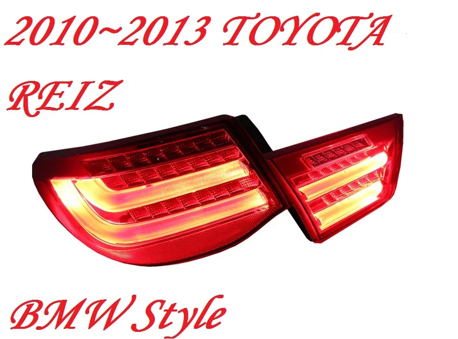 Red/Black Driving+Brake+Signal LED rear lamp tail light for Reiz Taillight 2010 2011 2012 2013year Mark X tail light