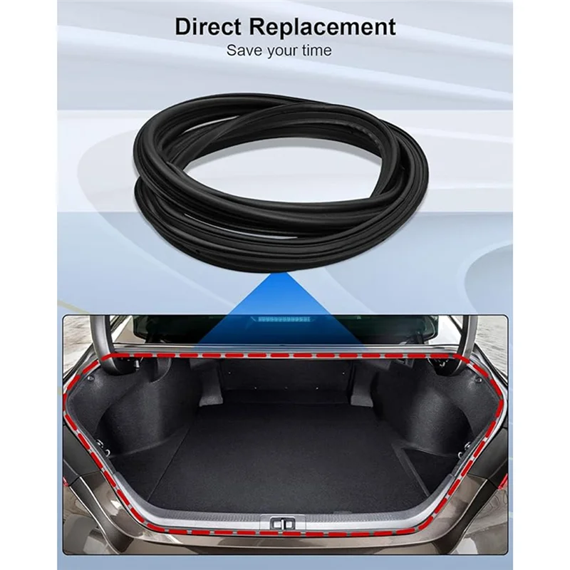 

ABRU-Car Rear Trunk Lid Weatherstrip Rubber Seal Fit For Toyota Camry 2007-2011 64461-06060 6446106060 Accessories