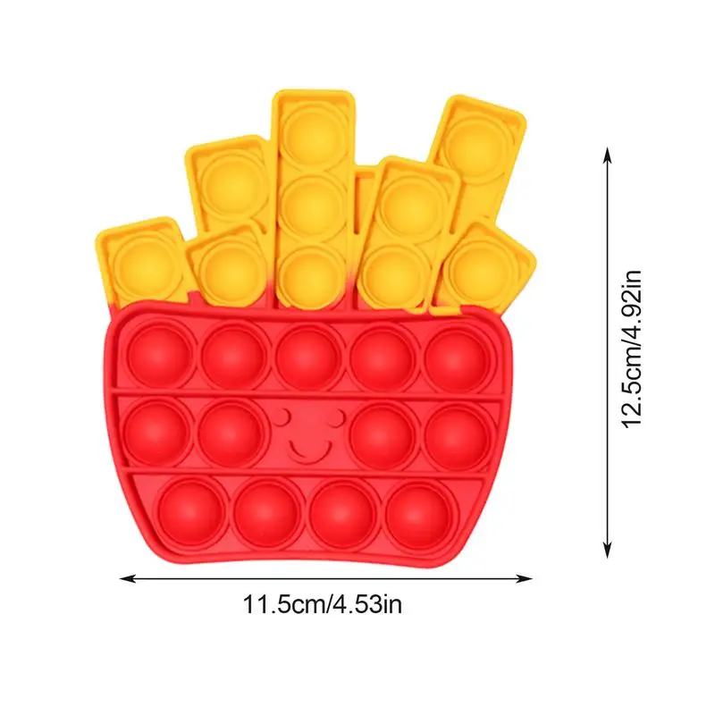 Игрушка-антистресс в виде гамбургера, дизайн фаст-фуда, Пузырьковые антистрессовые мячи для детей, Игрушка антистресс, мячи для стресса для детей, эластичная игрушка-антистресс