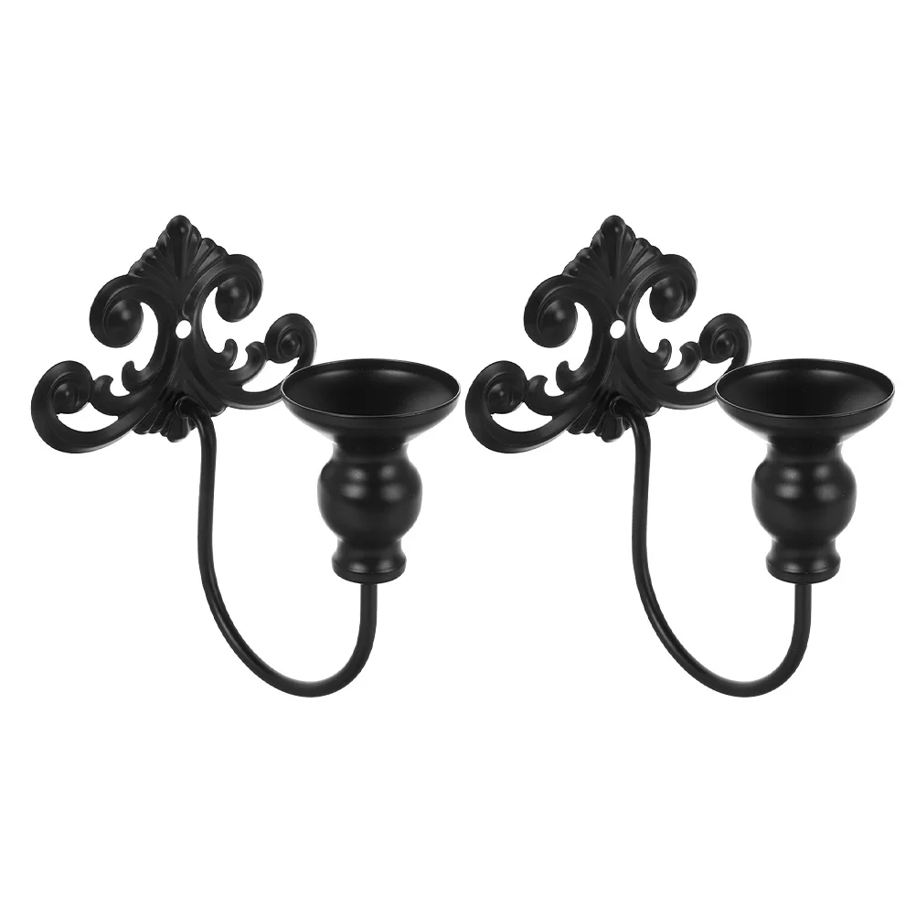 

2pcs Iron Wall Holder Vintage European Design Metal Sconces For Living Room Bedroom Dining Room Wall Mount Tea Light Cup