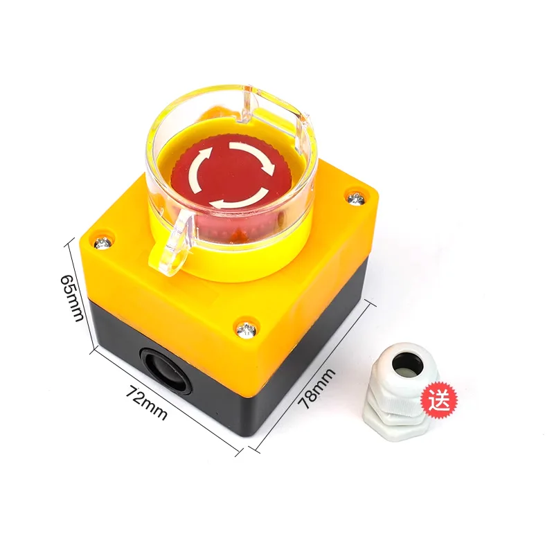 工業用押しボタンスイッチコントロールボックス 1 2 3 4 桁エレベーター非常停止ボタンボックスインジケータライト付き防水ボックス