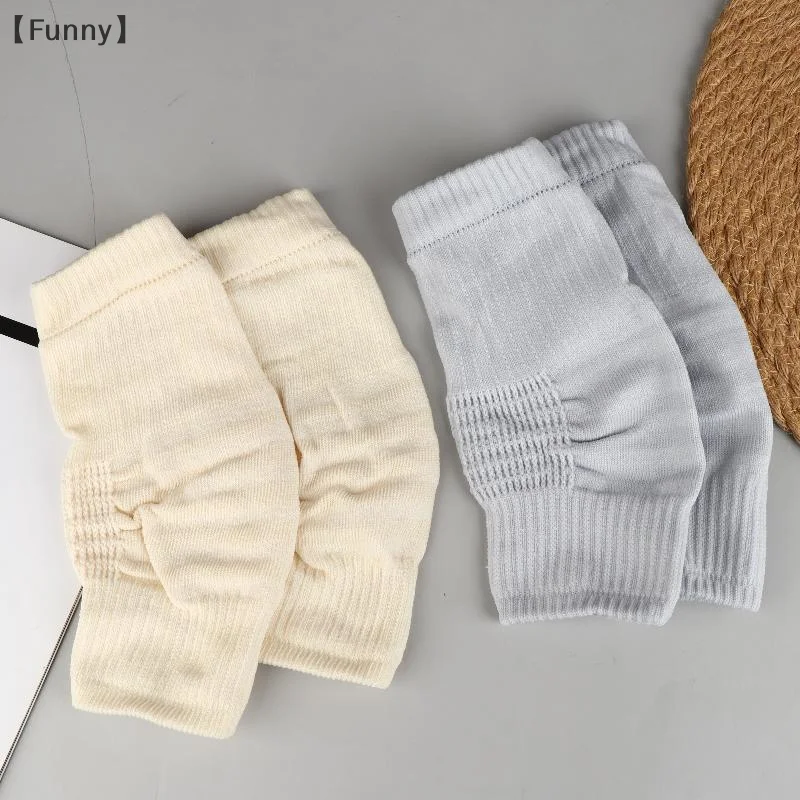maveraFunny Ihr1 paio di ginocchiere in cotone uomo donna aria condizionata sala ginocchiere sportive ginocchiera a compressione cuscinetti di supporto elastici